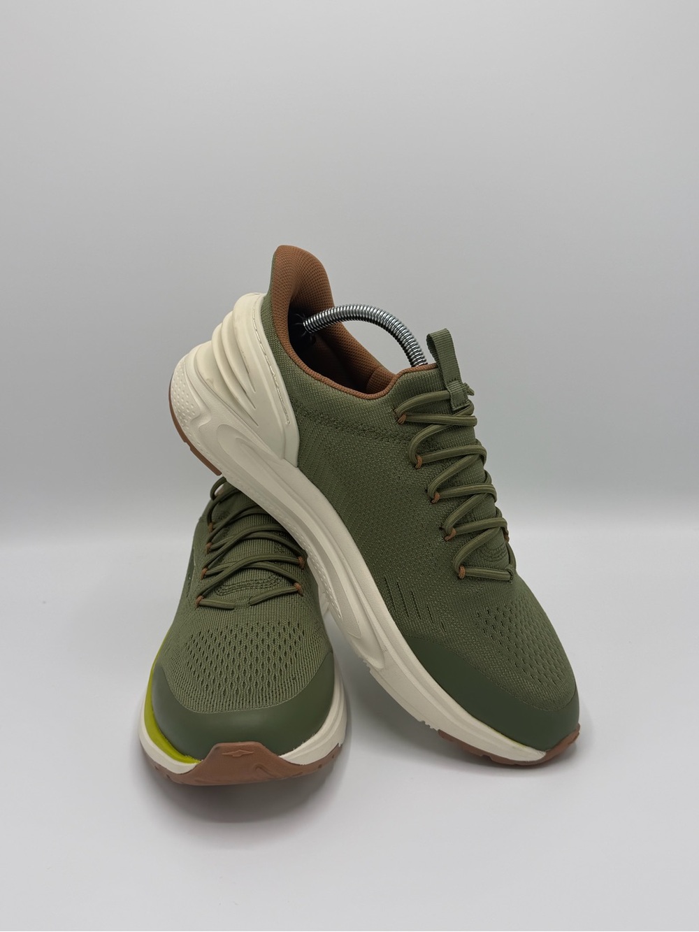 Men's Olive Green Athletic Sneakers - Lightweight Comfort